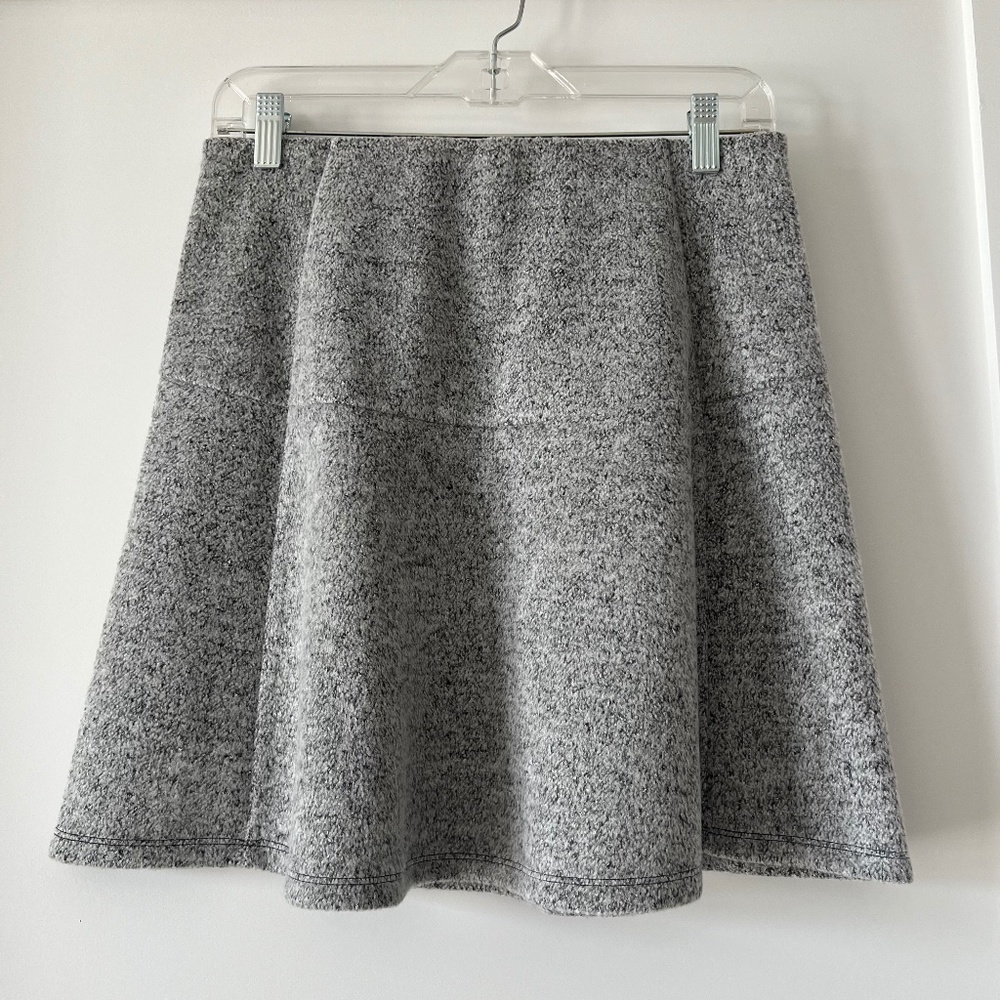 LOFT Light Grey A-Line Mini Skirt - Size SP